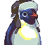 Pip, a pixel-art penguin in a flying cap.